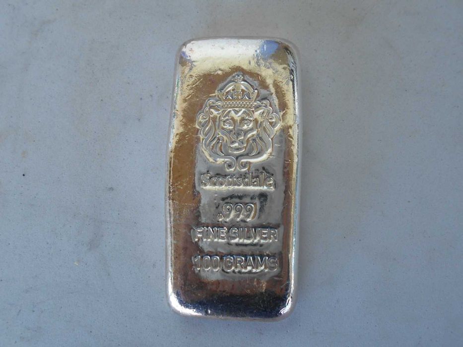 Barra de Prata de 100 gr.