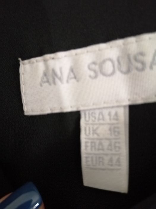 Vestido Ana Sousa preto comprido
