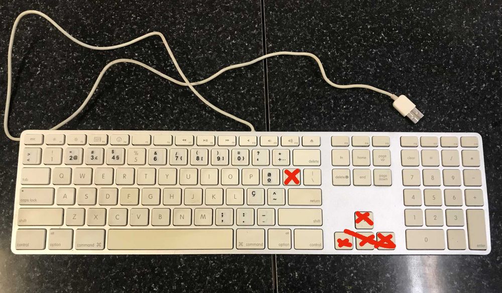 Teclado para Apple/Mac para peças