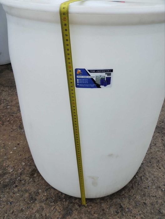 Харчова бочка 160л , кришка  під 2 корки (Під сік, вино, питну воду)