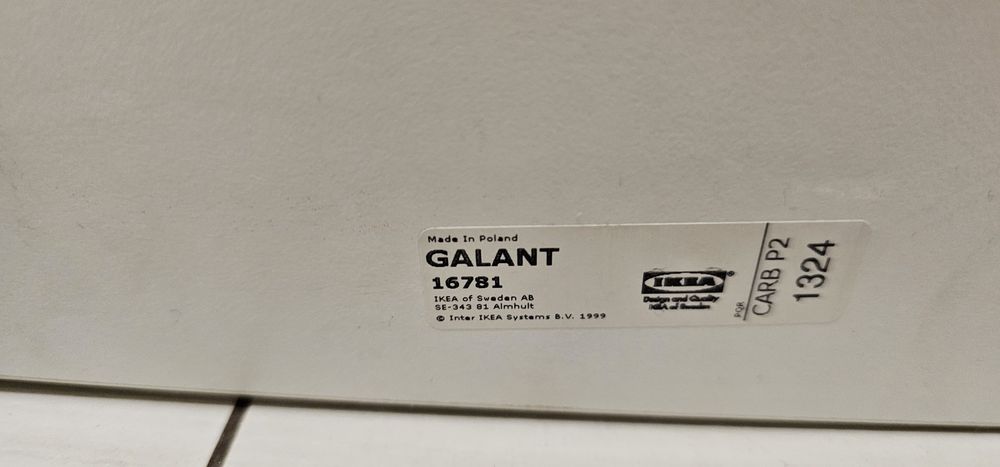 Ikea GALANT szafka / komoda na kółkach, 45 x 55 cm, biała