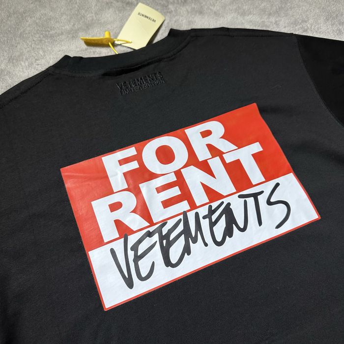 Футболка Vetements FOR RENT BLACK S M L