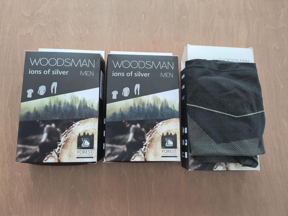 Komplet bielizny termoaktywnej z jonami srebra antybakteryjna woodsman