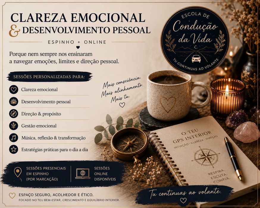 Clareza Emocional & Desenvolvimento Pessoal | Espinho + Online
