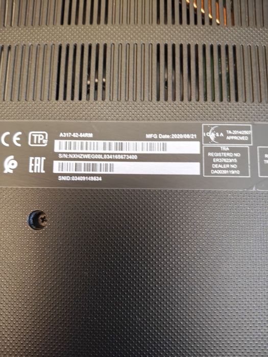 Продам отличный ноутбук Acer Aspire 3 A315-52-54RM