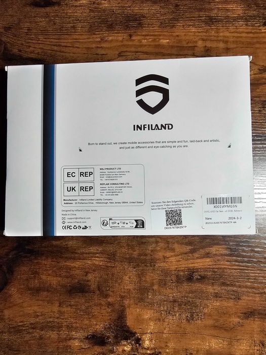 INFILAND Etui/pokrowiec na iPada Trifold Stand z uchwytem
