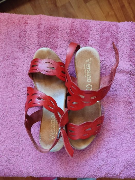 Sandały Verano czerwone