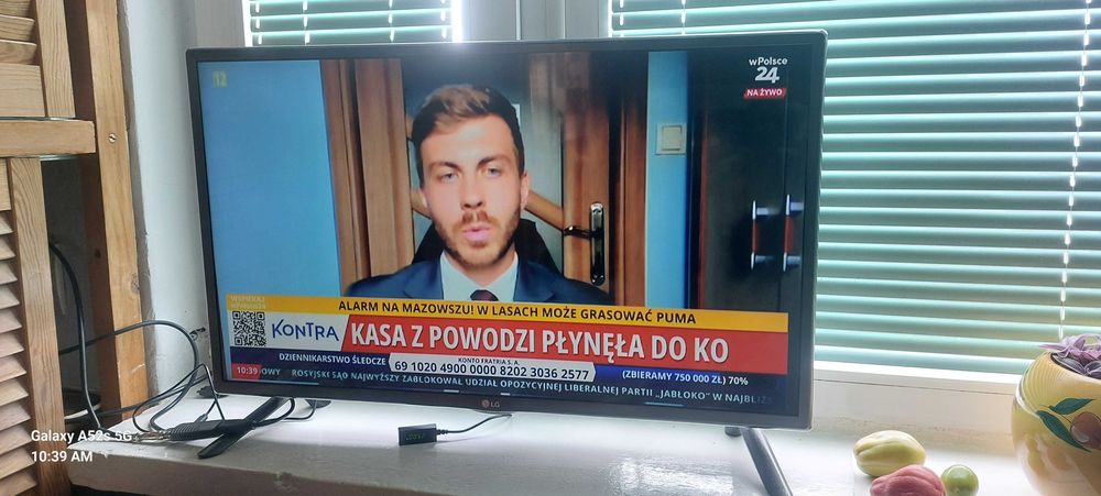 Telewizor LG 32 LG32LF580V + dekoder Dvb dt2 Republika