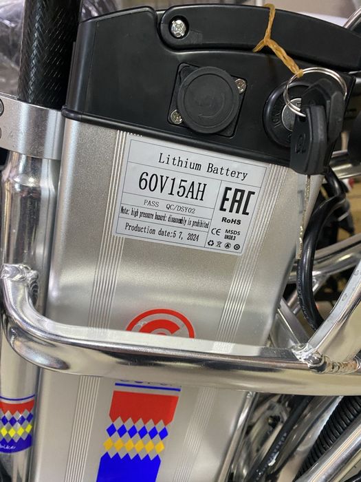 Електровелосипед 500W, 60V, 15Ah алюміній електро ровер