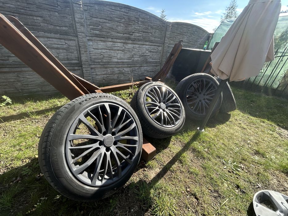 Felgi kola 5x110 18 z oponami tomson tn7