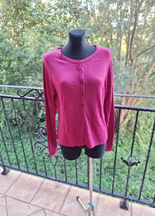 Sweterek kardiagan 100 % akryl Wardrobe Essentials rozmiar L 40