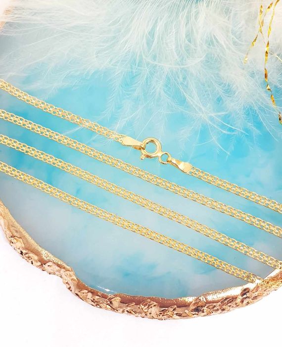 Złoty łańcuszek splot Bismarck