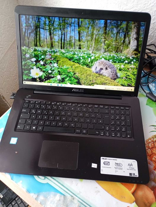 sprzedam asus f756u intel core i3 -6006u-6gen cpu 2,00ghz, 2,00ghz,ssd128g