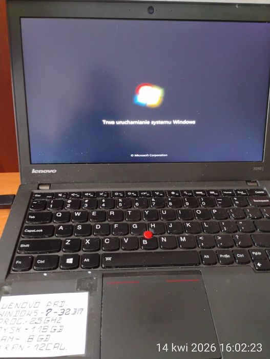 Laptop Lenovo  Thinkpad X240