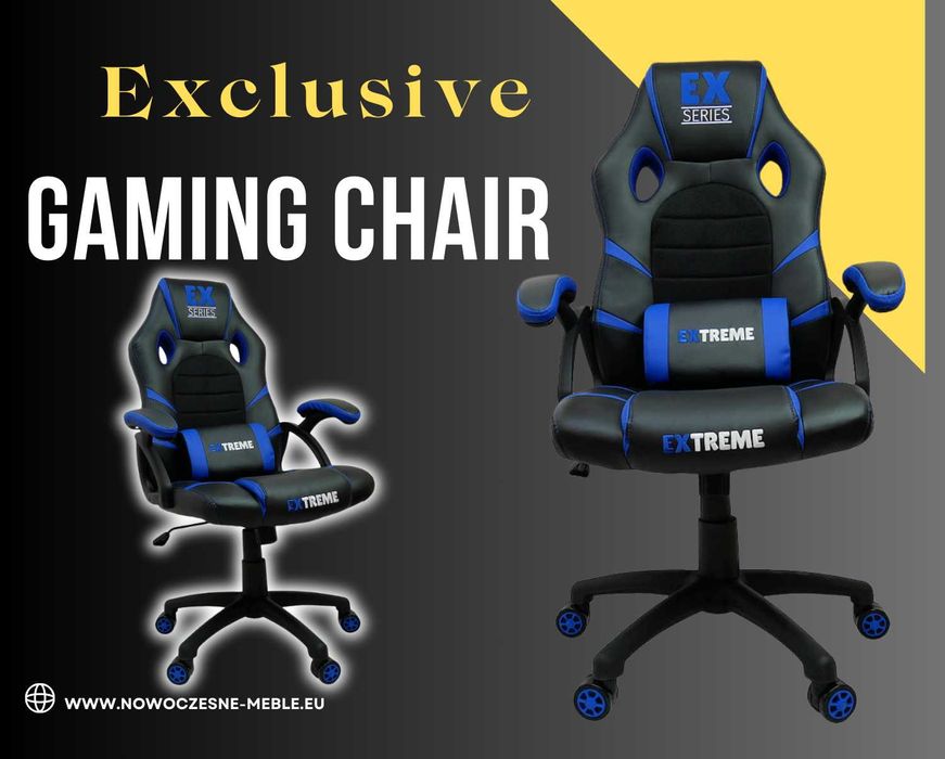 Fotel Gamingowy dla Gracza Extreme EX Black/Dark Blue