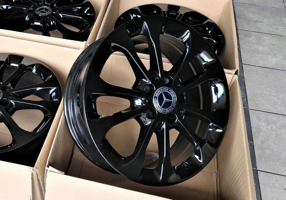 Alufelgi 17 5x112 Czarne Mercedes A B C CLA V Vito Viano i inne ! 341#
