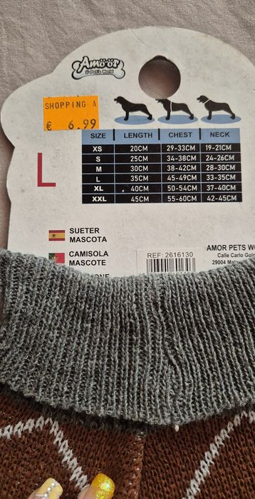 Camisolas para patudos