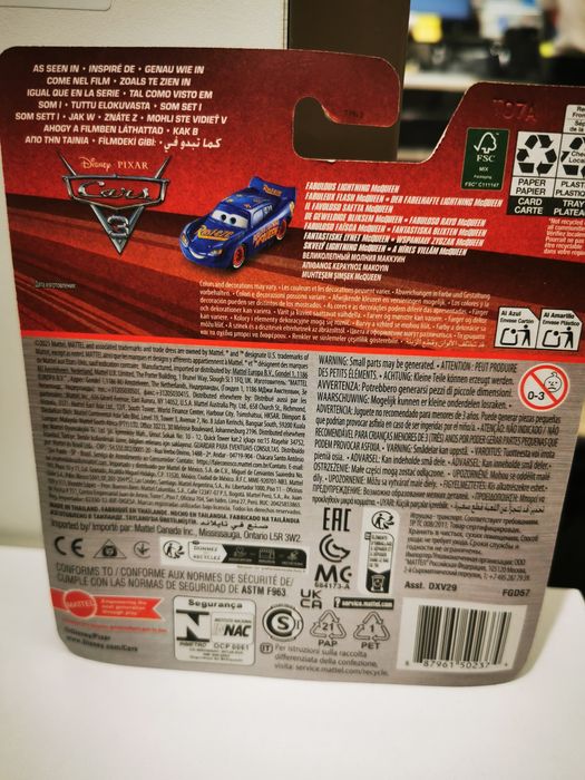 Faísca McQueen Fabuloso CARS 1/55