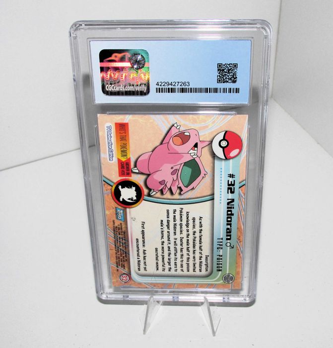 Nidoran Pokémon Topps Foil - CGC 9 - Pokémon 1999