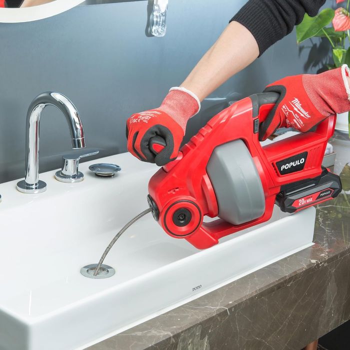 POPULO 20V sem fio eléctrico dreno com escoamento de 25Ft eficiente em