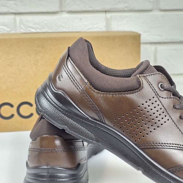 Skórzane Buty Męskie Ecco 41 Brązowe Buty Klasyczne 41 26.5 cm