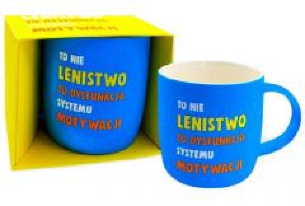 Kubek neonowy Lenistwo oprawa: pudełko