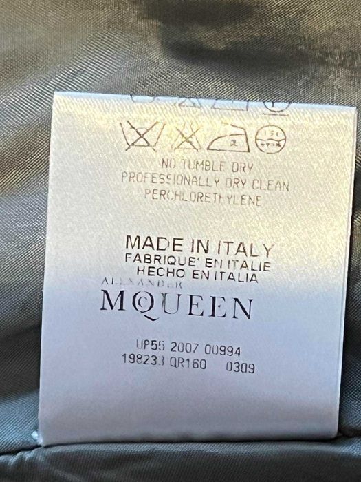 До 25.04 ц 9500 Шерстяной костюм Alexander McQueen, p.S оригинал