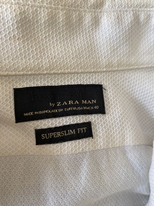 Camisa de homem, zara slim fit