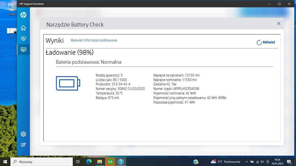 Części laptopa HP Stream palmrest klawiatura płyta główna bateria