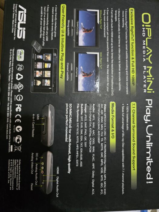 Asus hd media player mini