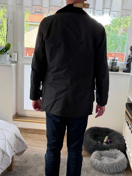 Kurtka Barbour Ashby, kolor Navy, rozmiar L, woskowana, made in England