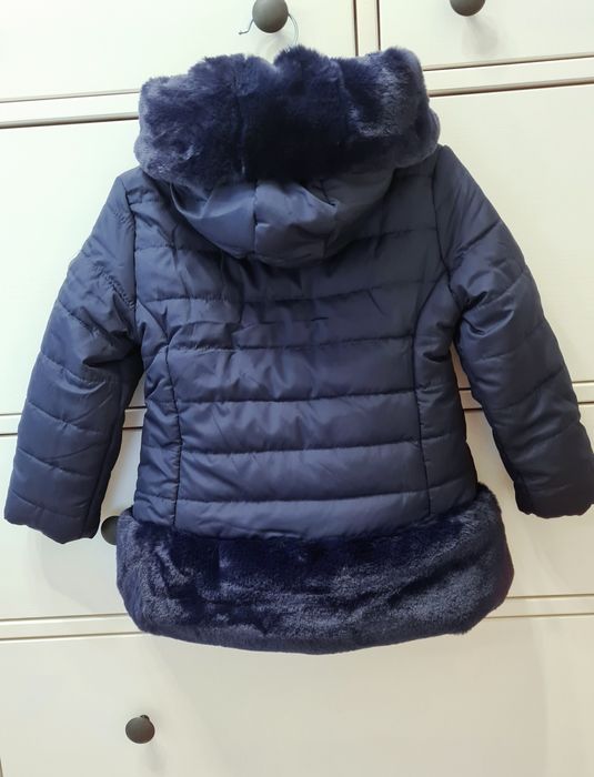 Birba piękna włoska kurtka zimowa futerko ciepłe Nowe 92-98