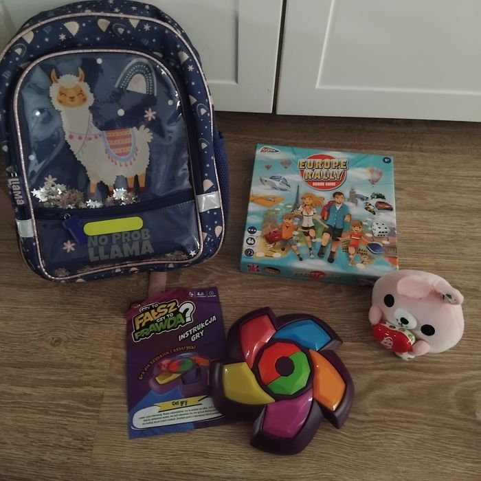 Plecak szkolny 1 2 3 klasa i gry