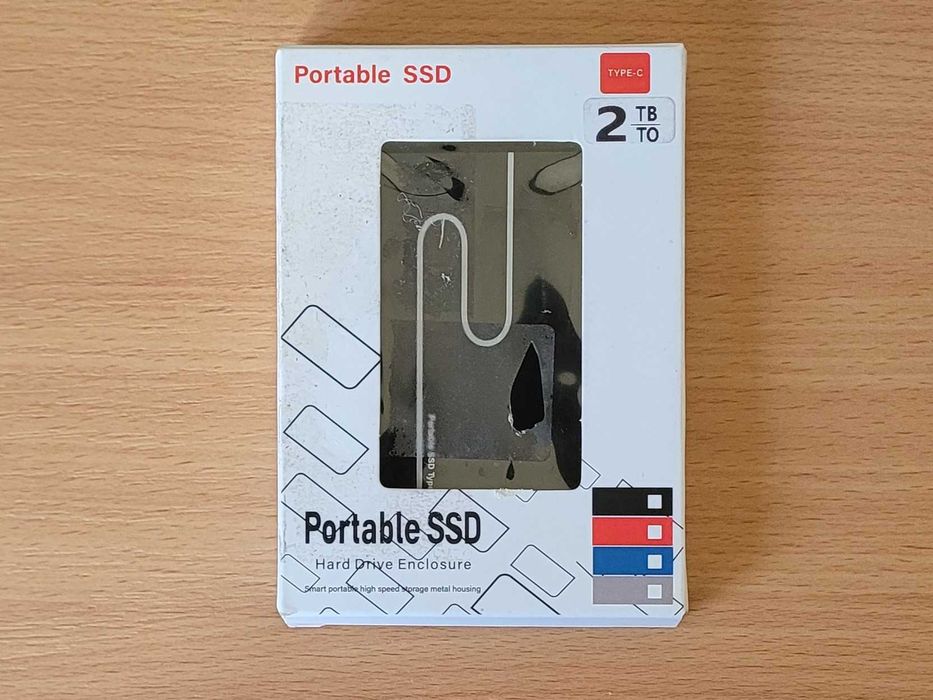 Zewnętrzny Dysk Twardy 2TB, 2,5", USB-C – Cienki i Przenośny