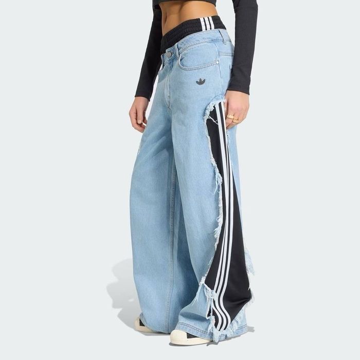 adidas Women's Adilenium 5.0 Deconstructed Denim Pants "LightBlue" Джинси адідас жіночі