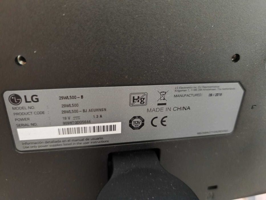 Vendo monitor LG UltraWide 29''