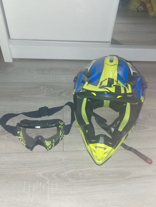 Kask full face, cross