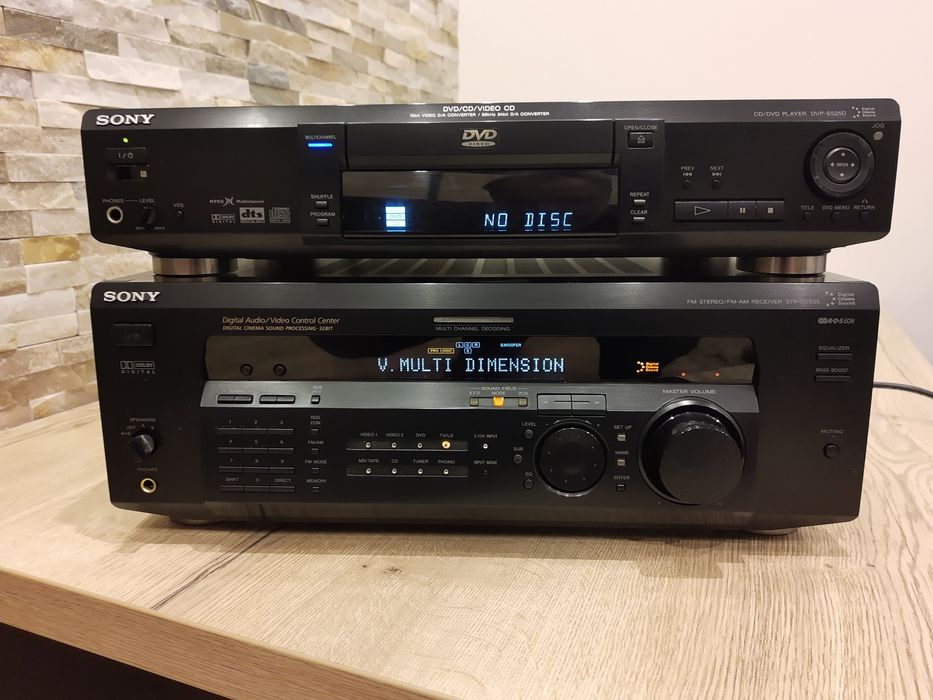 Sony dvp s525d amplituner sony str de 635