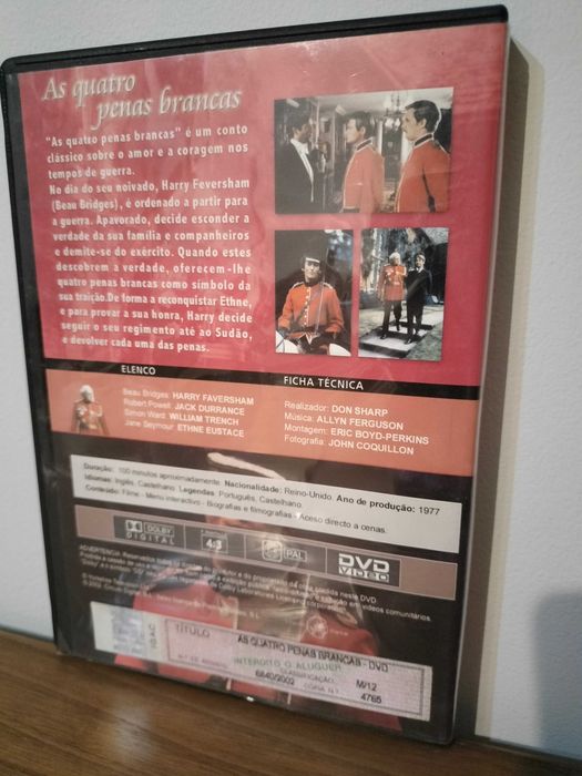 Filme DVD: As Quatro Penas Brancas - The Four Feathers