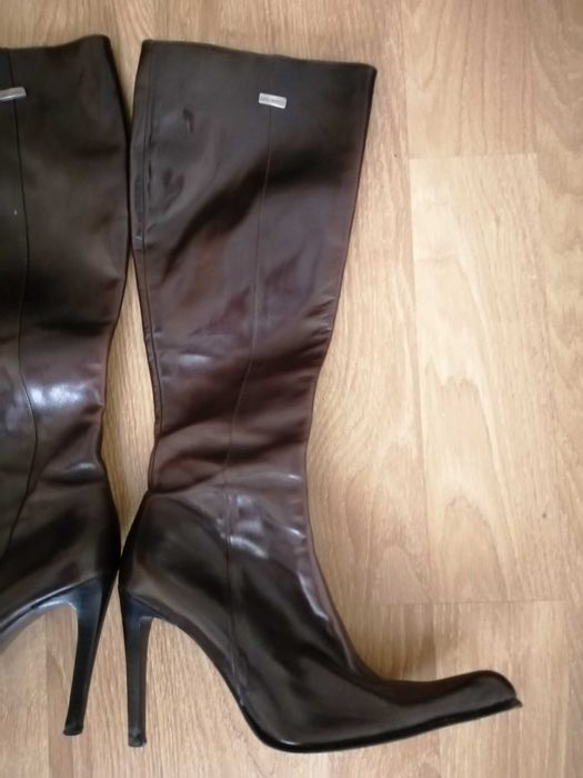 Botas de pele Paulo Brandao - Castanhas