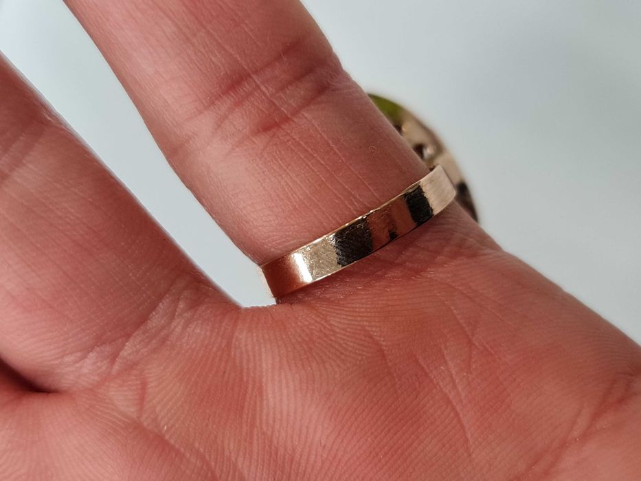 II poł. XX wieku! Złoty pierścionek/ 585/ 11.44 gram/ R19/ Aleksandryt