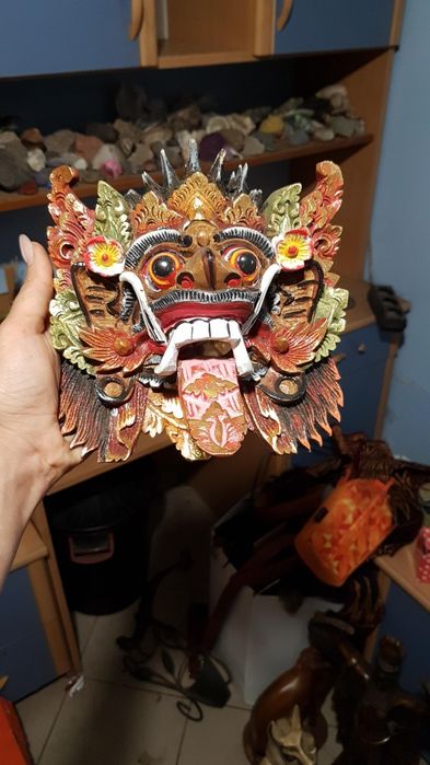 Drewniana maska Bali handmade