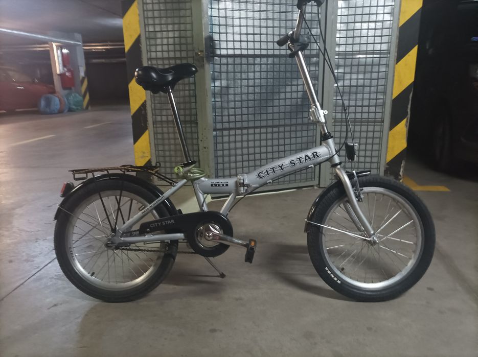City Star aluminiowy  składak 20" 3 biegi  na 190cm