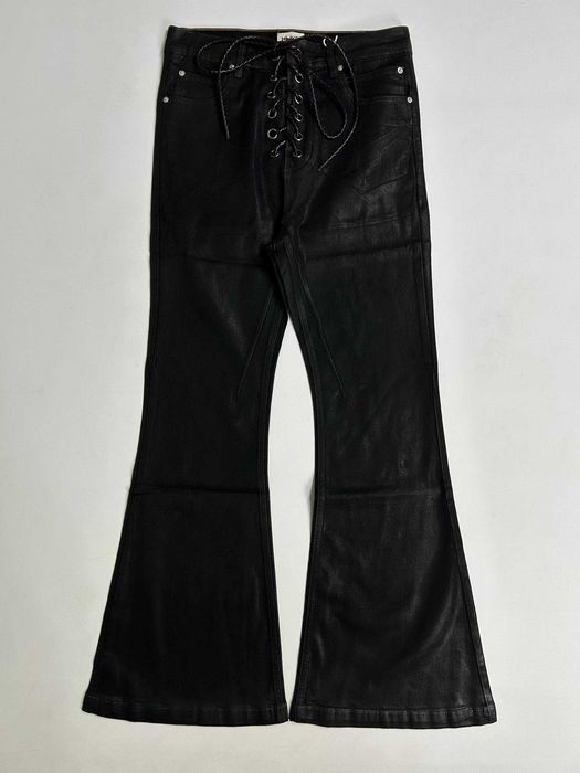 Джинси чорні faded archive черные джинсы distressed black waxed штаны