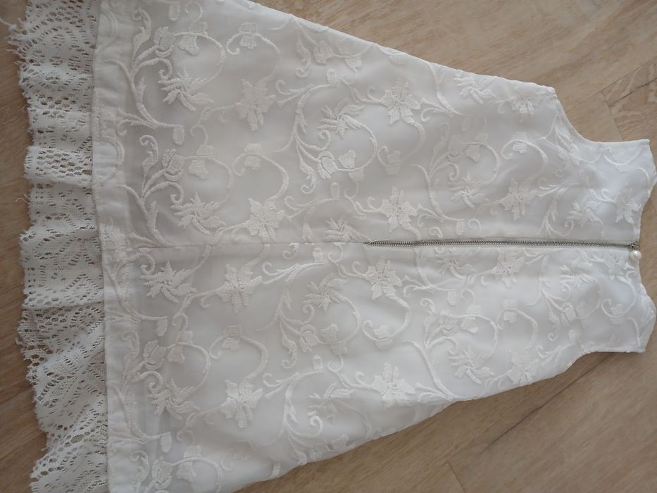 Vestido renda flores cerimónia