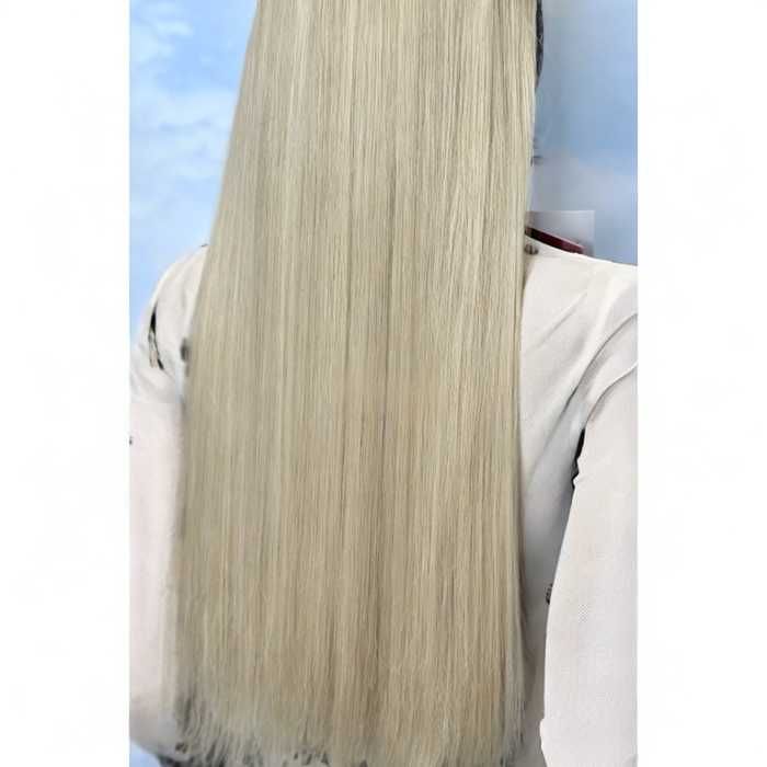 Волосся на шпильках треси прямі  (набір) блонд  пшеничний мелірований