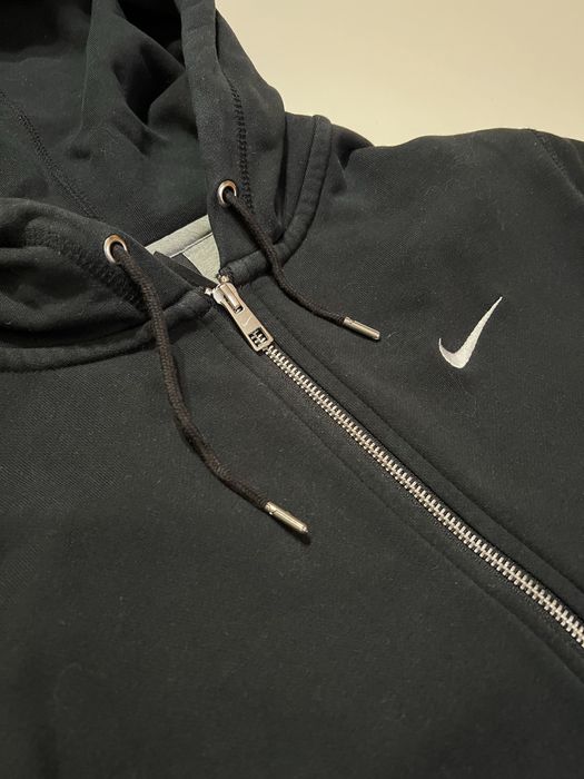 Vintage Y2K Nike Black Full Zip Hoodie вінтажне зіп худі nike