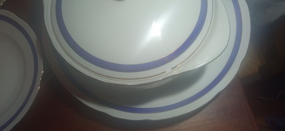 Zastawa obiadowa na 12 osób Ćmielów PRL