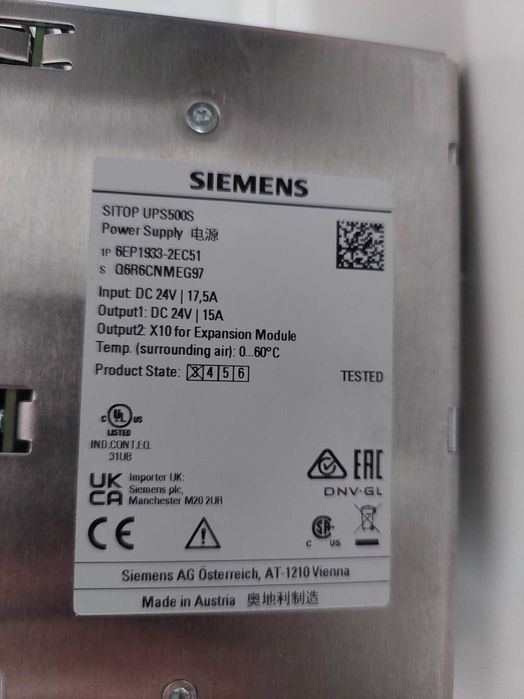 Zasilacz Siemens SITOP UPS500S 6EP1933-2EC51     6EP19332EC51