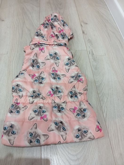Kamizelka różowa w kotki H&M 104